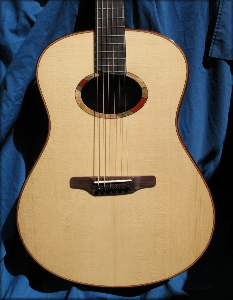 Large White Spruce Mahogany Guitar